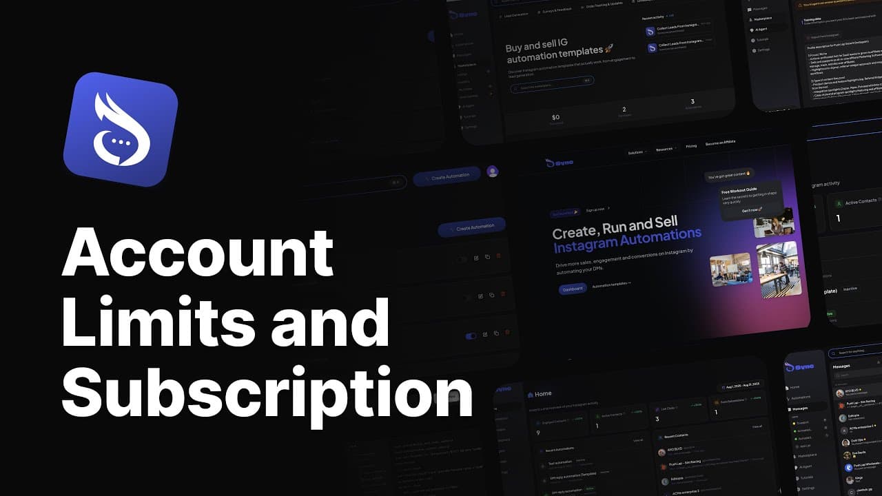 Subscription and account limits