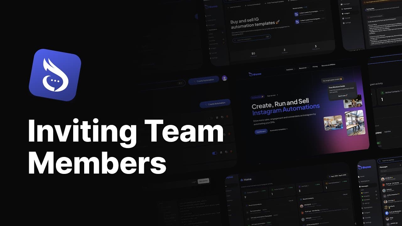 Inviting your team members